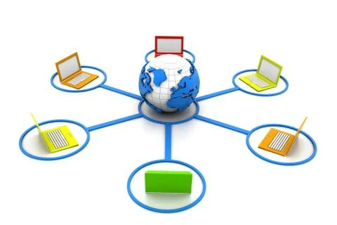 Global computer network Stock Illustration