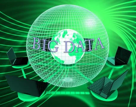 Global Computer Network Indicates Worldwide Planet And Processor イラスト素材