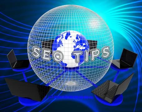 Global Computer Network Indicates Worldwide Planet And Processor イラスト素材