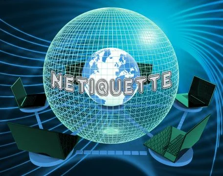 Global Computer Network Indicates Worldwide Planet And Processor Ilustração Stock
