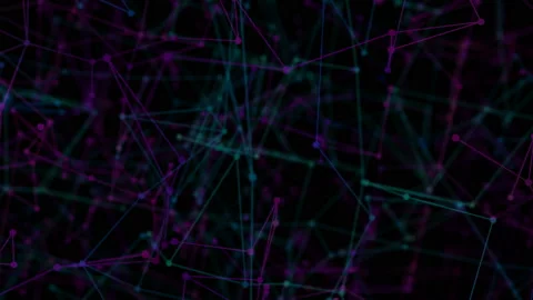 Global computer network. Social network connections. Abstract dark blue Stock Footage 114308463