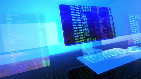 Global Computer Network. Software source... | Stock Video | Pond5