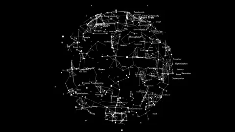 Global Computer network Technology Concept displays Algorithm Glossary Video stock 328066251