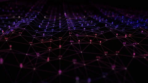 Global connection and transfering data concept.Geometric lines and dots.People Video stock 165614505