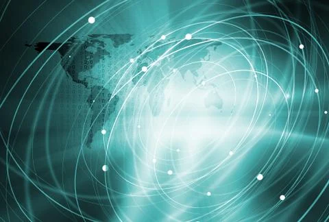 Global Connection Background Concept Series Stock Illustration