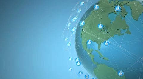 Global Connection Concept Stock Illustration