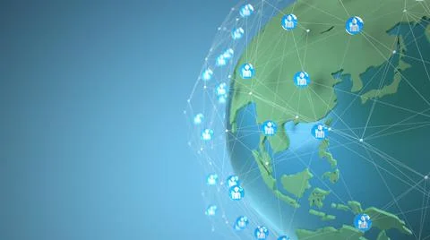 Global Connection Concept Stock Illustration