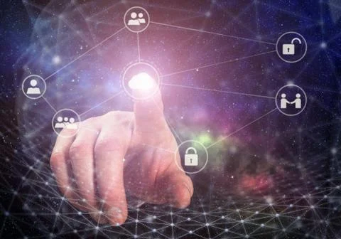 Global connection concept Stock Photos
