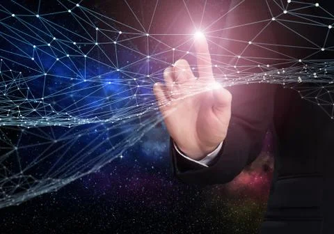 Global connection concept Stock Photos