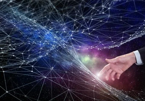 Global connection concept Stock Photos