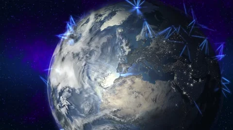 Global connection Video stock 43458845