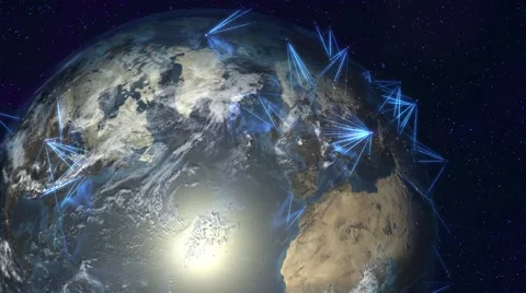 Global connection Video stock 43459453