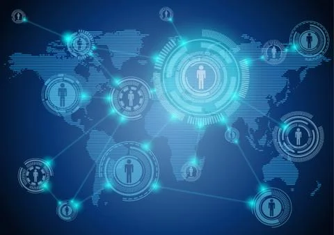Global Connection Stock Illustration