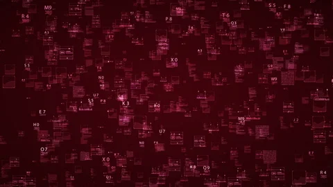 Global connection.Digital space red. Video stock 85969299