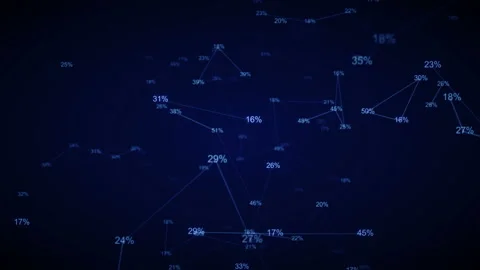 Global connection.Lines connecting digits,numbers. 動画素材 140006906