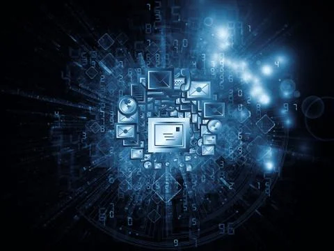 Global connections Illustrazione stock