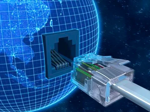 Global connectivity, artwork Stock Illustration