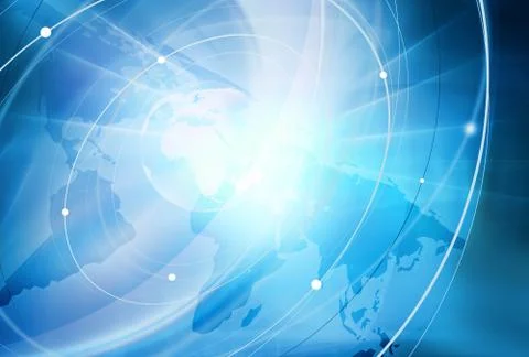 Global Connectivity Background Stock Illustration