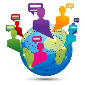 Global connectivity Stock Illustration