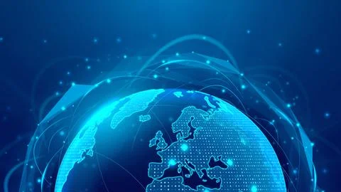 Global connectivity network concept Stock Illustration