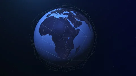 Global connectivity, networking and data processing digital video concept. .. Stock Footage 268581557