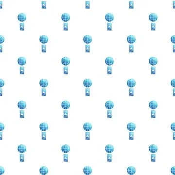 Global connectivity pattern repeating internet communication background イラスト素材