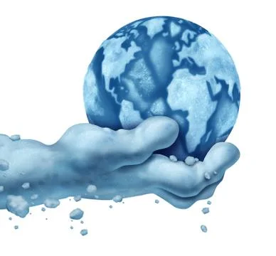 Global Cooling Illustrazione stock
