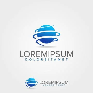 Global Corporate Logo Template. Stock Illustration