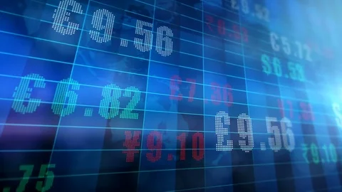 Global Currency Exchange Rates Stock Footage