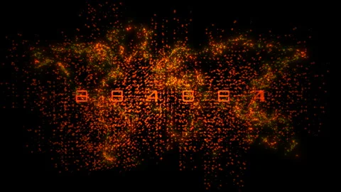 Global Cyber Security Data Corruption and Glitch Effect Simulation Stock Footage 346860209