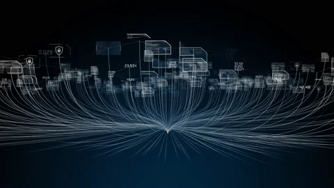 Global cyber security network for information technology cloud computing 動画素材 164263244