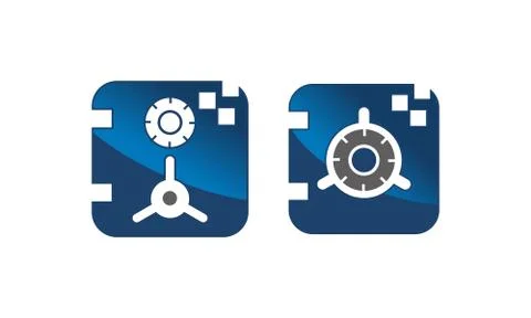 Global Cyber Security Set Ilustración de archivo