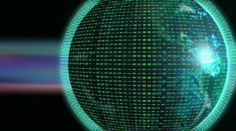 Global Data Com Networking 스톡 동영상 485313