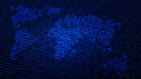 Global data, conceptual artwork Stock Illustration