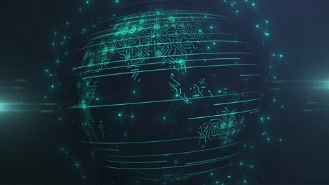 Global data information technology networks communication connectivity Stock Footage 170468688