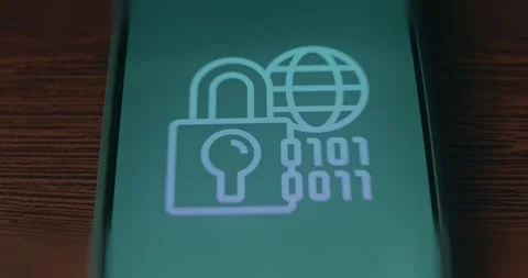 Global Data Lock and Binary Security Vídeo Stock 310822169