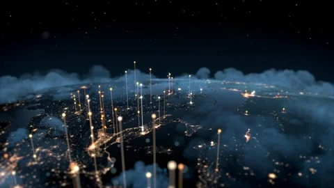 Global Data Network Stock Footage 280806026