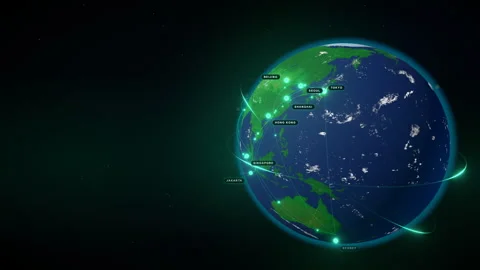 Global Data Network: The Silent Sentinel - 4K Broadcast 16:9 Clean Plate Stock Footage 336262569