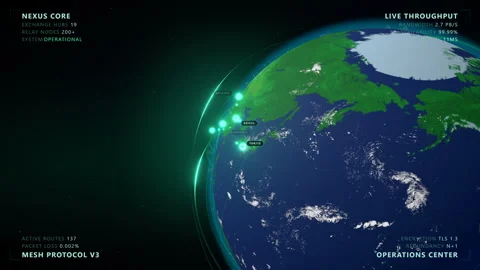 Global Data Network: Urban Heartbeat - 4K Broadcast 16:9 Stock Footage 336263144