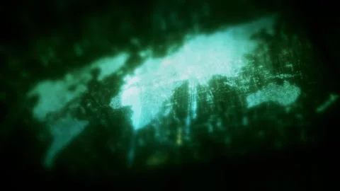 Global data network world map with matrix style grid, glowing HUD interface and Stock Footage 334045769