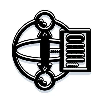 Global data networking connecting server racks infrastructure Stock Illustration