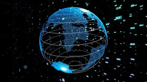 Global data science technology and computer programming abstract 스톡 일러스트