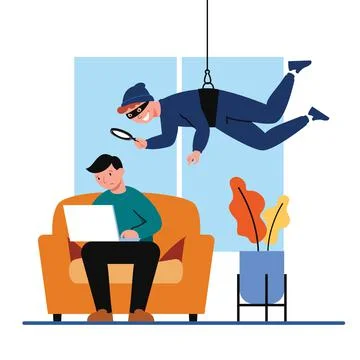 Global data security, personal data security, cyber data security online concept Stock Illustration