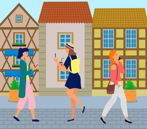 Global data sharing concept with of young people using mobile smartphone for Stock Illustration