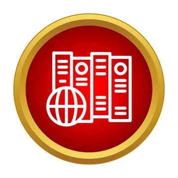 Global data storage computing network icon concept イラスト素材