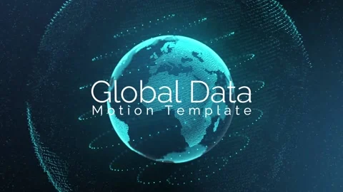 Global Data Title After Effects stock