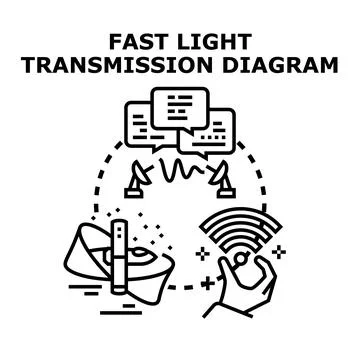 Global data transmission communication network diagram Stock Illustration