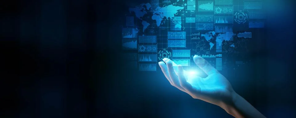 Global Data Visualization Dashboard for Advanced Analytics and Insights. Stock Photos