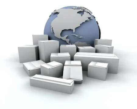 Global delivery Stock Illustration