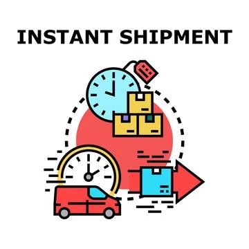 Global delivery tracking, fast logistics concept Stock Illustration